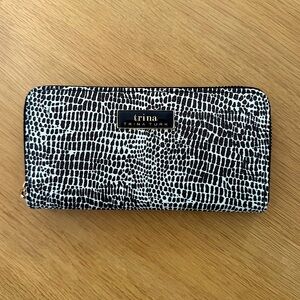 Trina Turk NWT long croc wallet